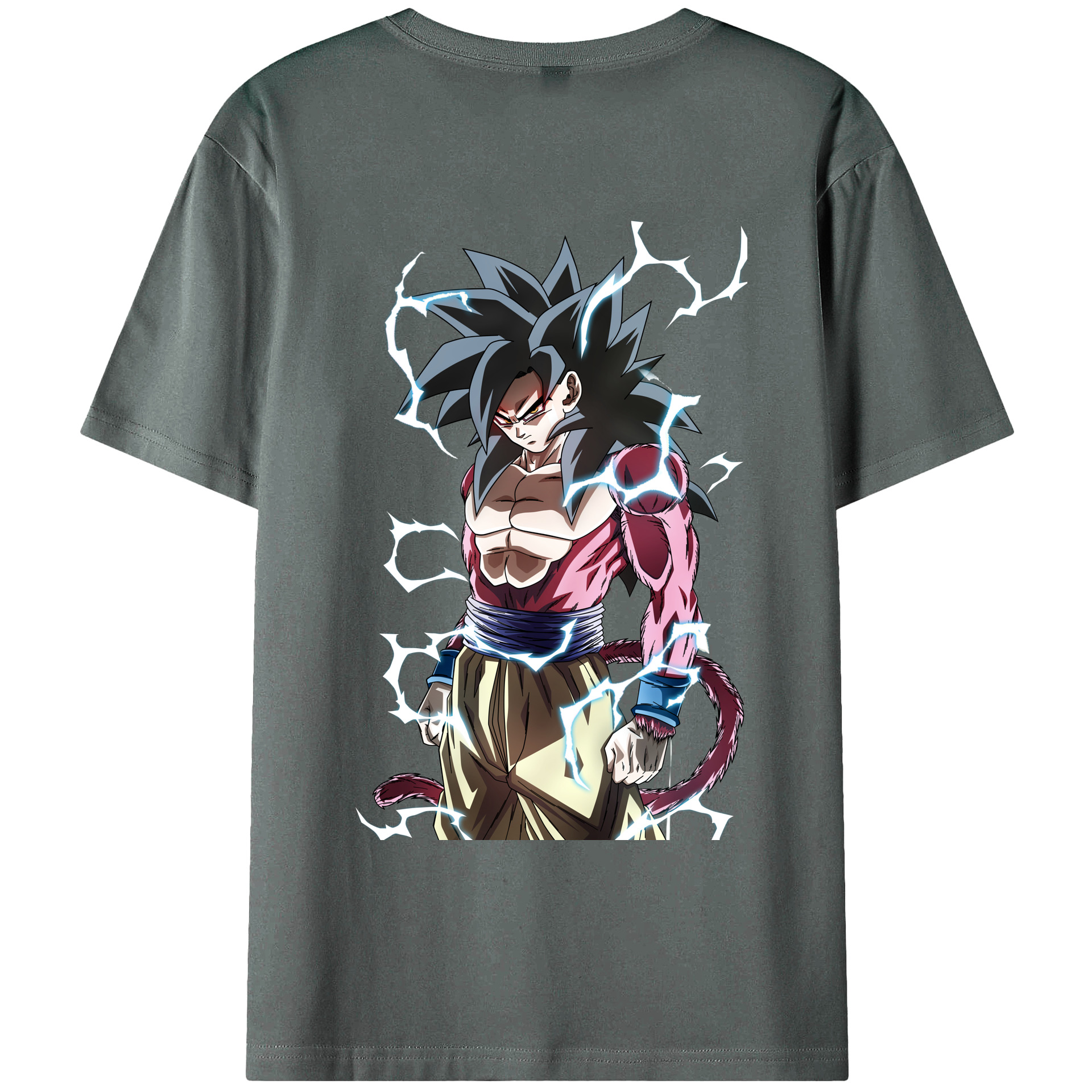 （画像用） ドラゴンボール 孫悟空（そん ごくう）Son Goku カカロット DRAGON BALL Kakarotto 綿100％ メンズ半袖Tシャツ（バックプリント） 通気性